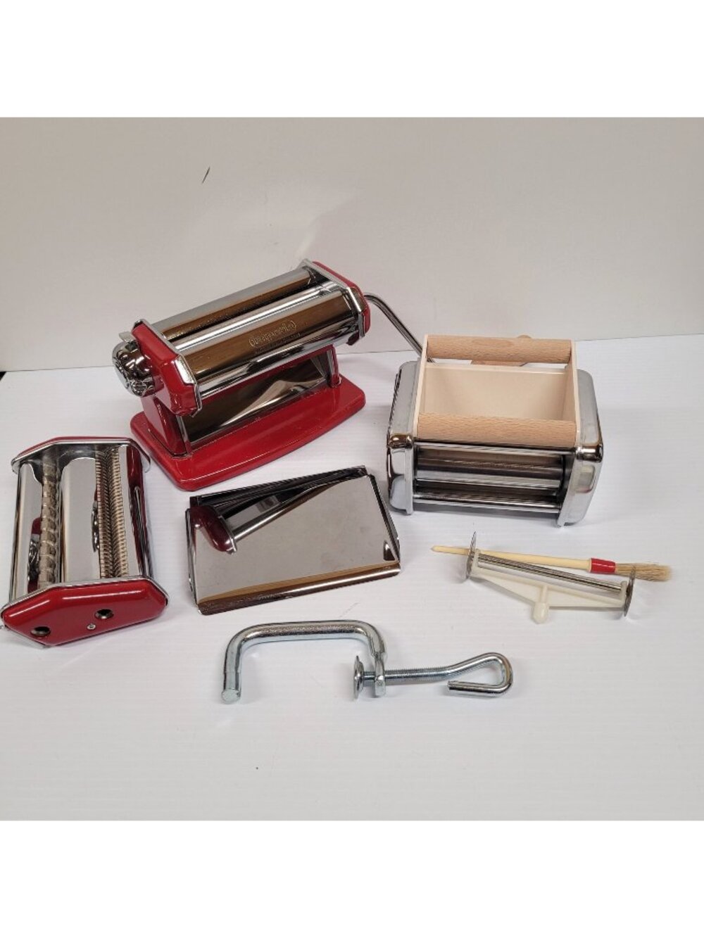 Imperia 2 Stainless Steel Pasta & Ravioli Maker Original Machine & Attachment